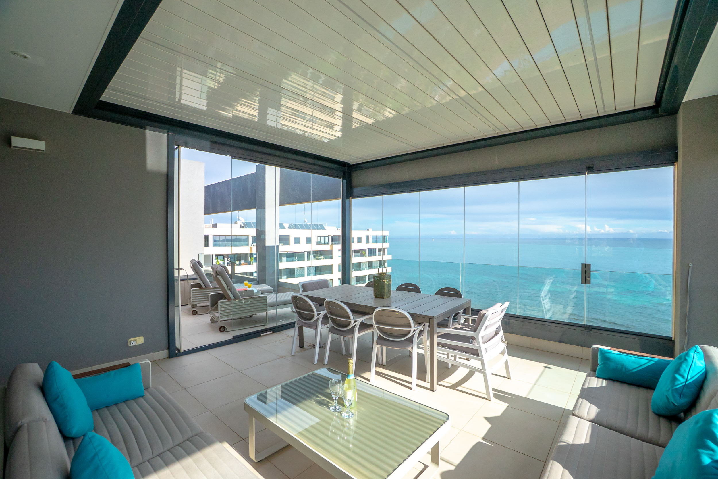 Interior lounge detail real estate photo