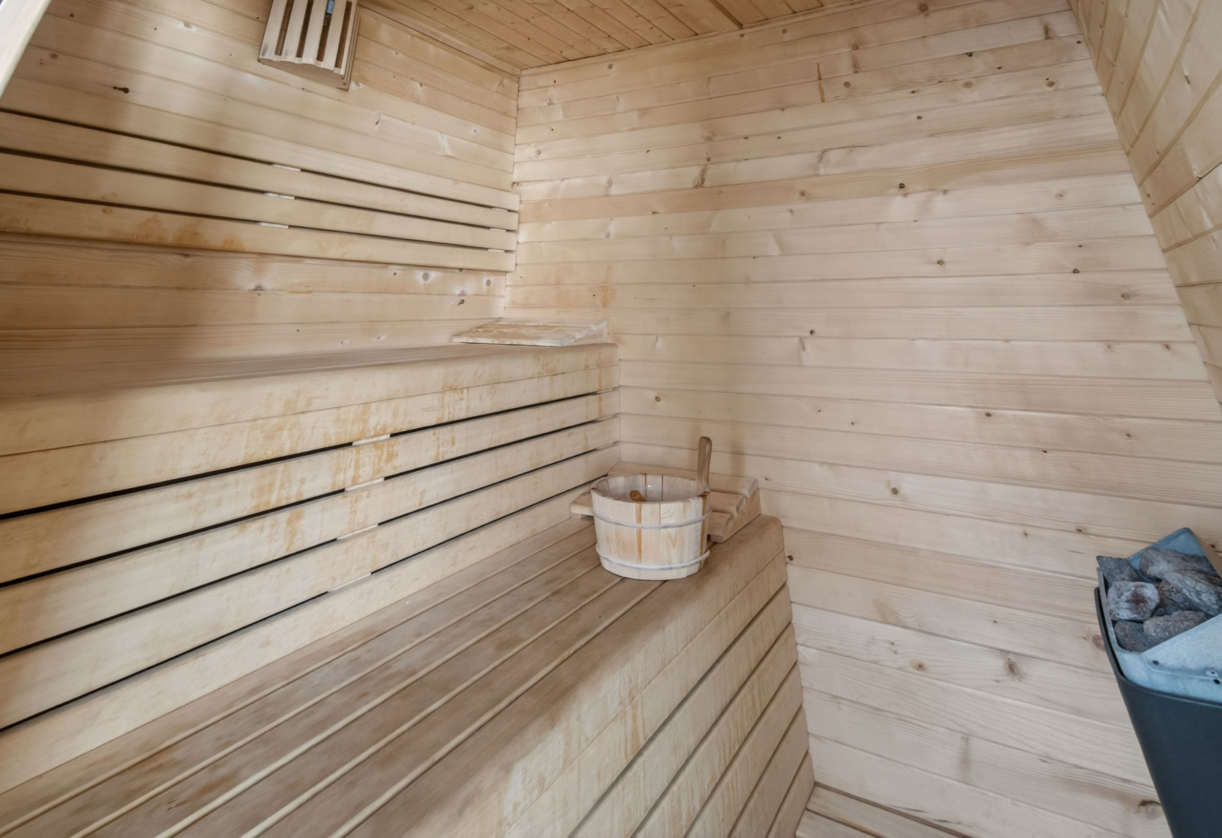 Private sauna real estate photo